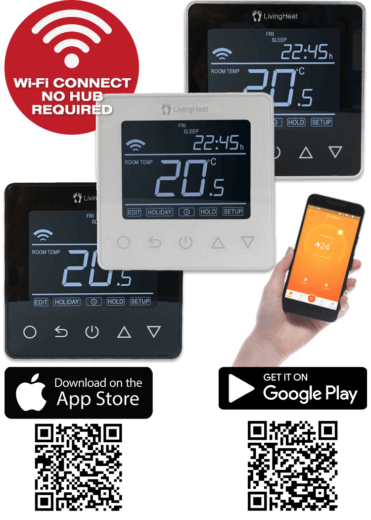 Living Heat Underfloor Heating Electric Thermostat Range eBay