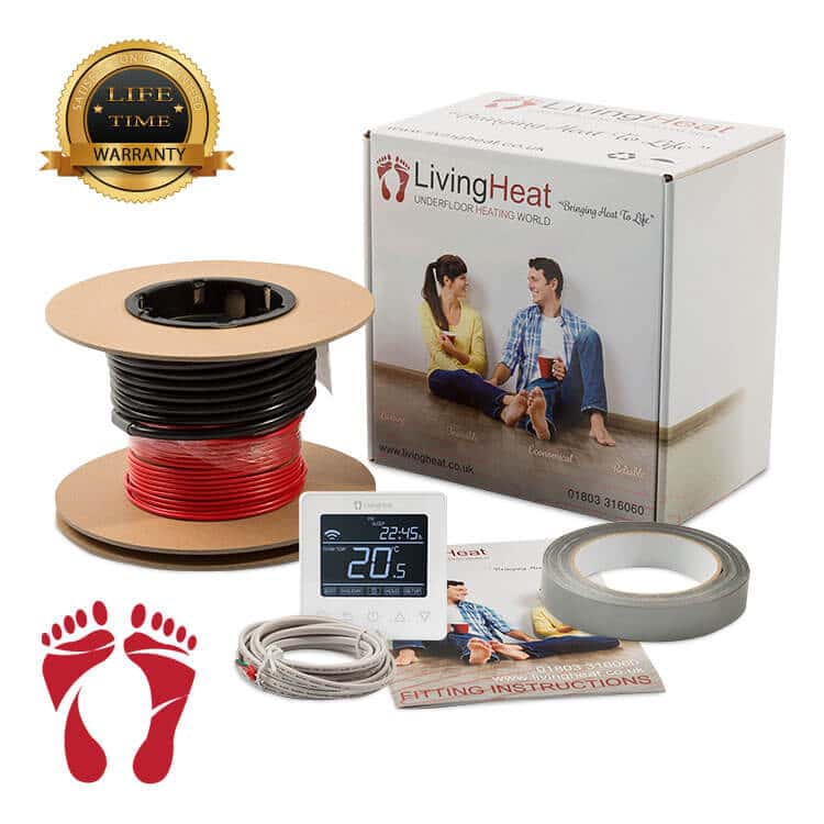 Underfloor Heating Loose Wire Cable Kits To Warmup Under Tile Floors