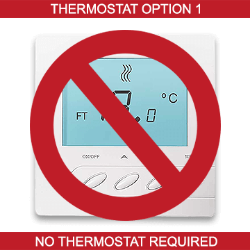 no thermostat required Underfloor Tile Heat Mats 
