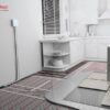 TMAT installed in kitchen heated floors