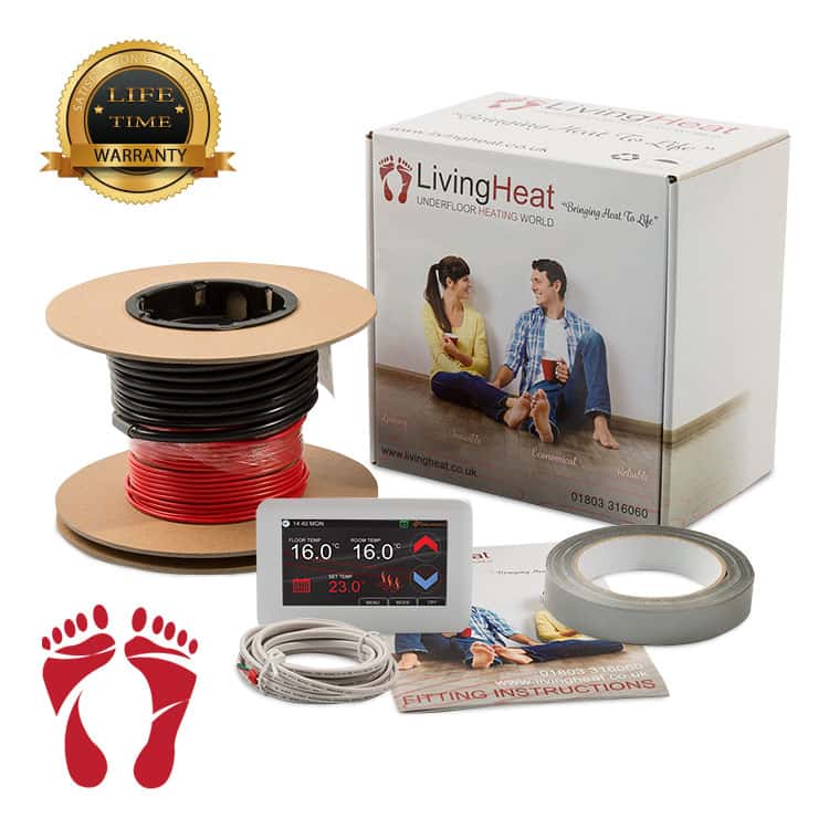 Underfloor Heating Loose Wire Cable Kits For Under Tile Warmup