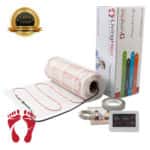 Underfloor Heating Mat with white colour touch screen thermostat