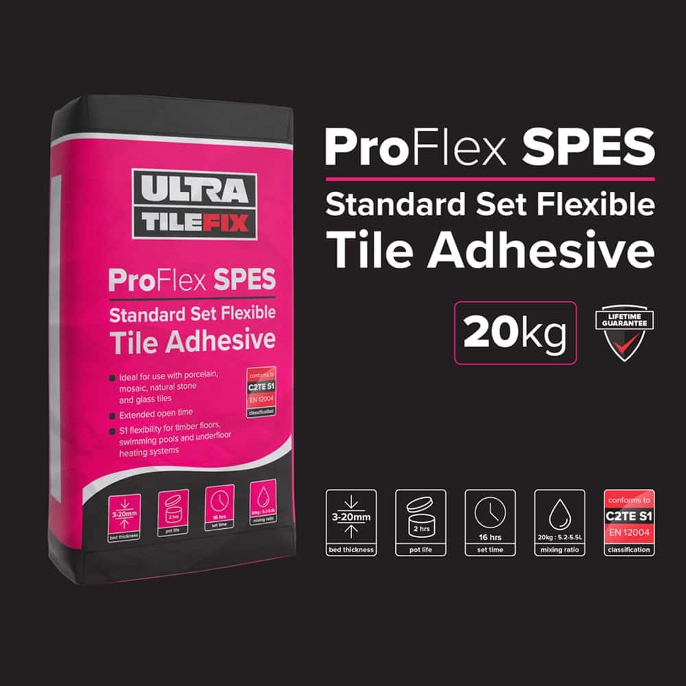 Flexible Slow set Adhesive for tilling with underfloor heating