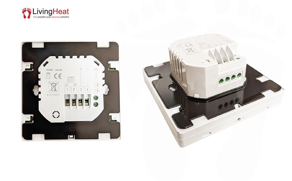 Thermostat back view