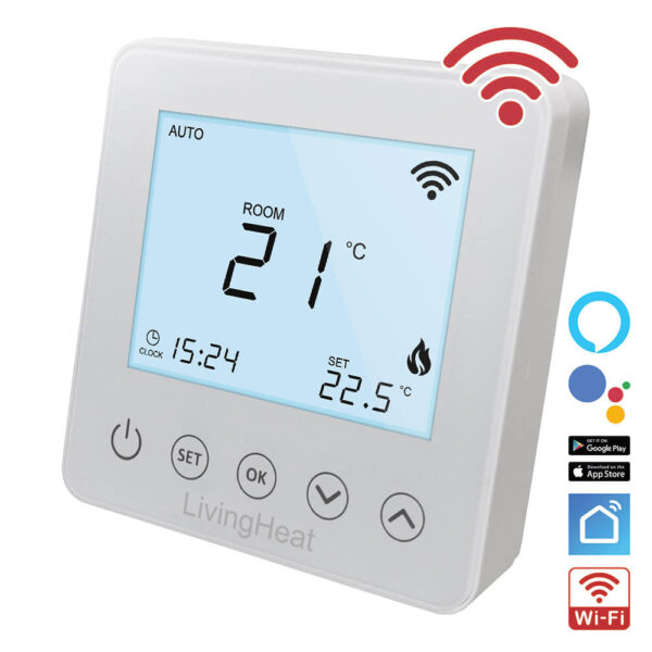 Wi5 White Wi-fi Thermostat