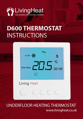 Living Heat D600 Thermostat Instructions