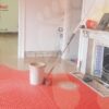 Lay levelling Compound over heating cable decoupling