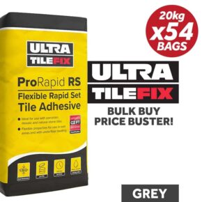 UltraTile Fix ProRapid RS Flexible Tile Adhesive 20Kg / GREY