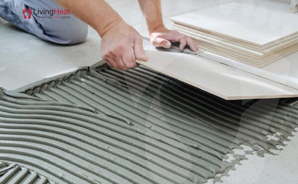 How to use Ultra Tile Adhesive being used to lay tiles