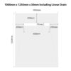 1000 x 1250 Shower Tray