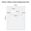 900 x 1200 Shower Tray