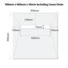900 x 900 Shower Tray