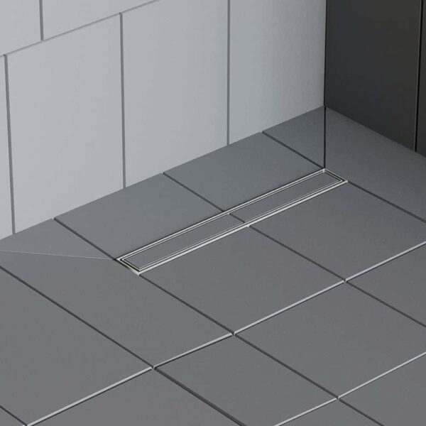 Shower Lay Wetroom Base Tray + Fast Flow Linear Drain