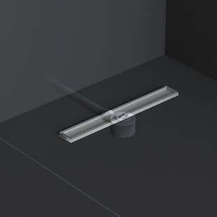 Wetroom Shower Base Tray + Fast Flow Linear Drain