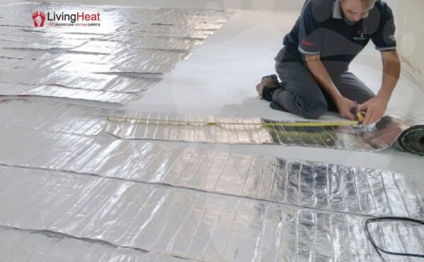 Foil Heating System Being Laid