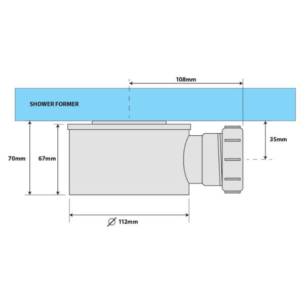 Fast-Flow Drain Dimensions