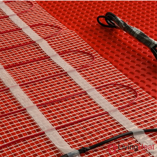 Ultra Sticky Self-Adhesive Waterproof Decoupling Mat under tile in a wet room.