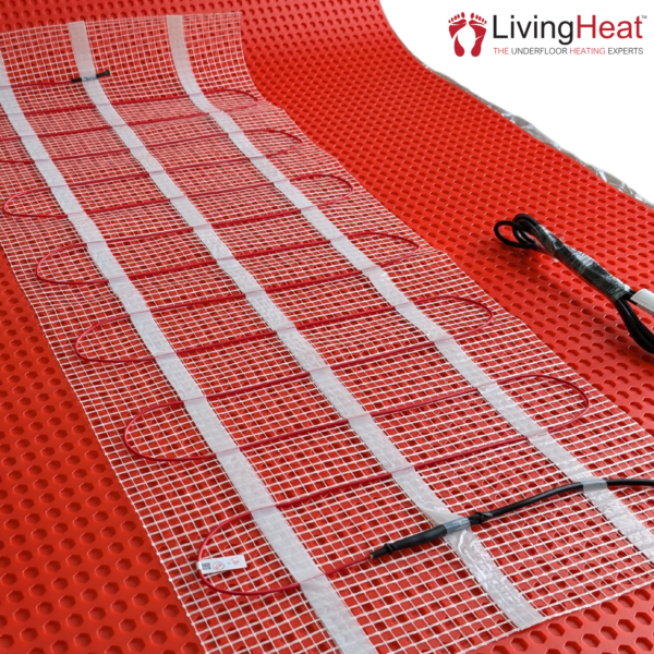 Ultra Sticky Self-Adhesive Waterproof Decoupling Mat under tile in a wet room.