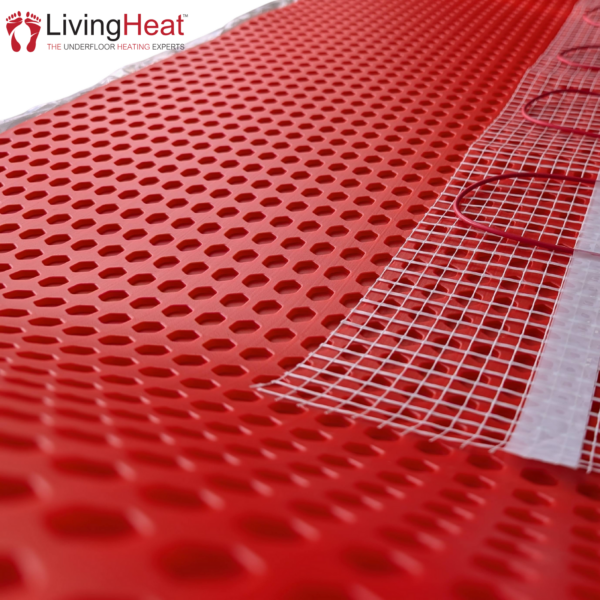 Ultra Sticky Self-Adhesive Waterproof Decoupling Mat under tile in a wet room.